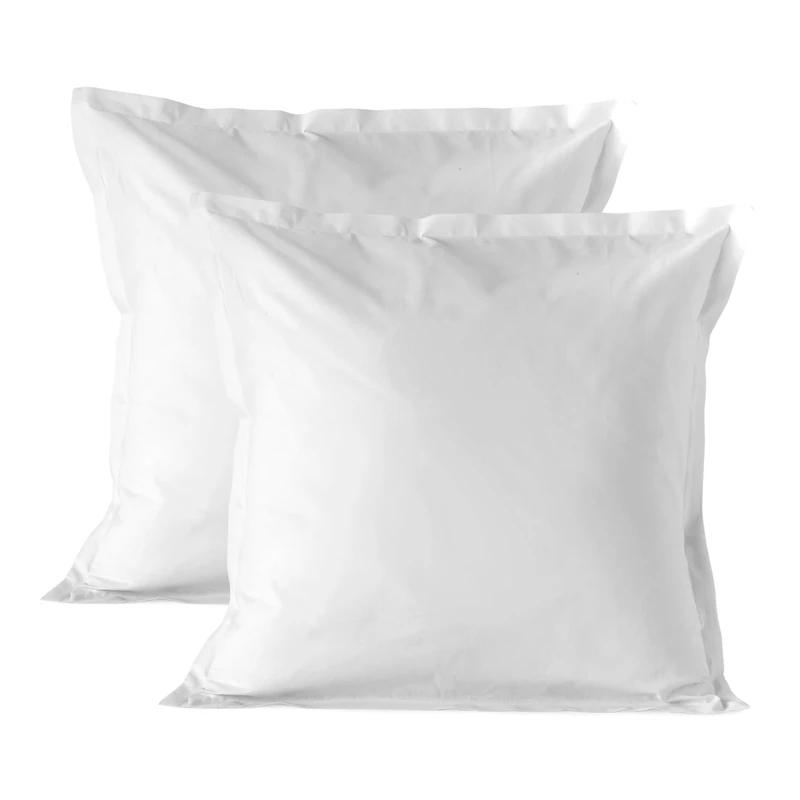 Basic Funda de almohada 60x60 cm (x2) White