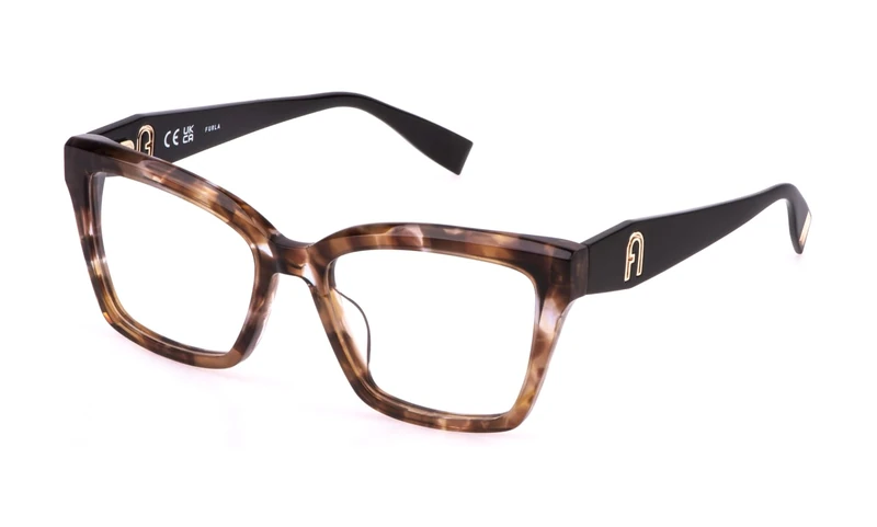 FURLA Women's Vfu823 Sunglasses, Shiny Brown Havana, UK 40