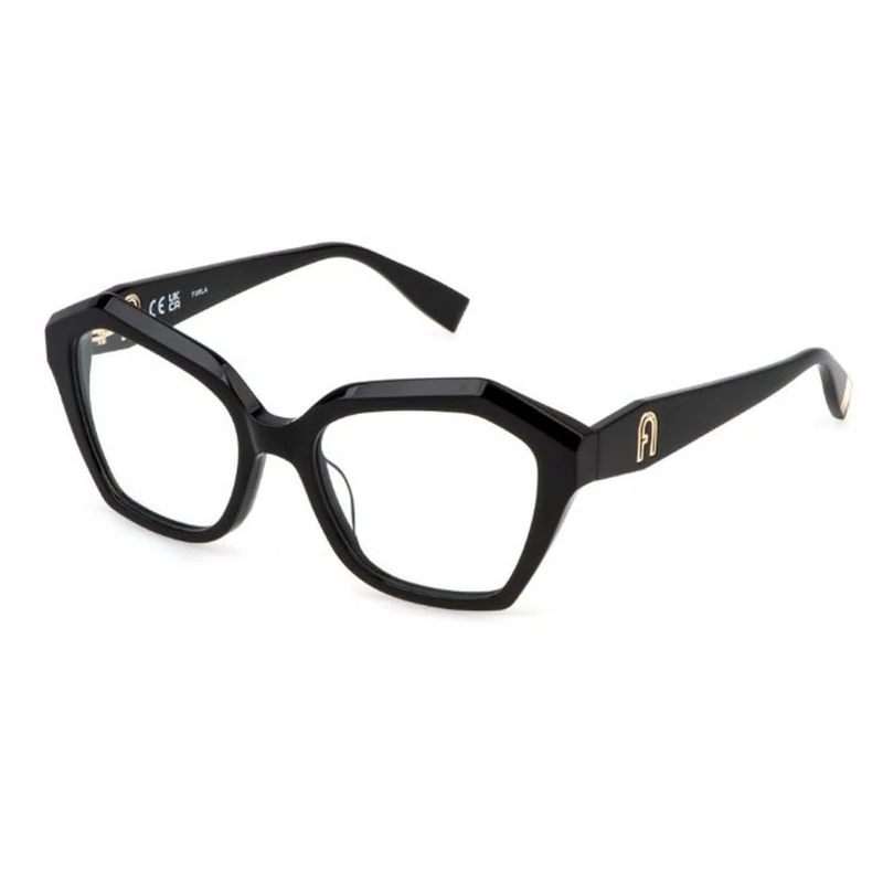 Furla Women's Vfu822 Sunglasses, Shiny Black, UK 40