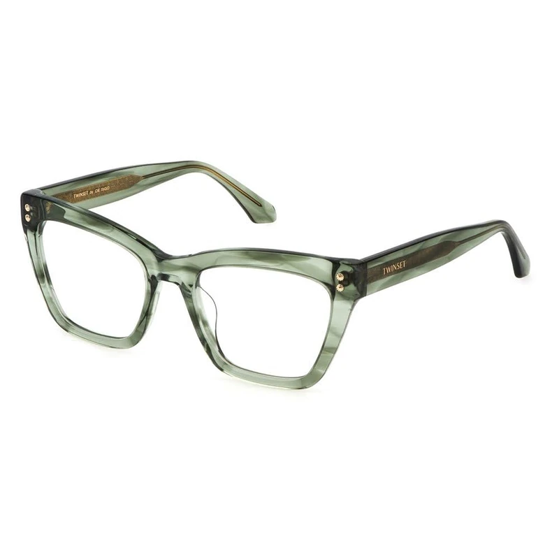 TWINSET Women's Vtw013v Sunglasses, Trasp. Striped Green, UK 40