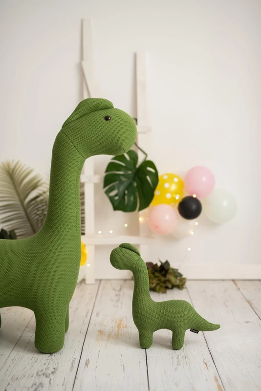Lámina Infantil Photography Familia Dinosaurs Green