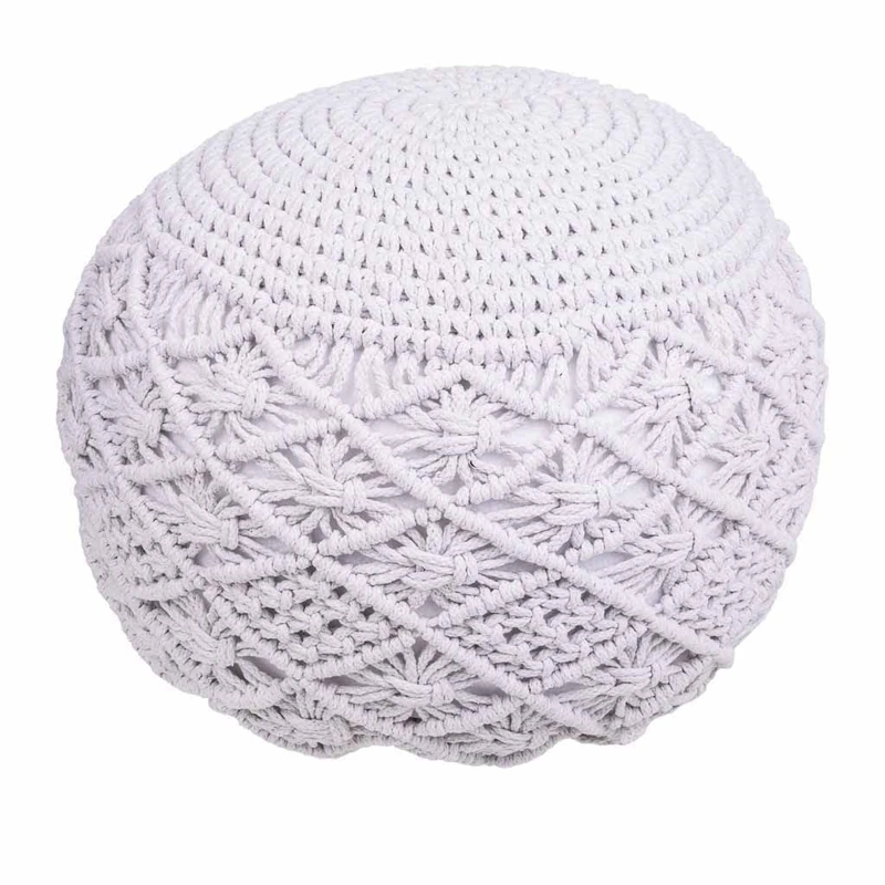 Puff De Algodón Trenzado