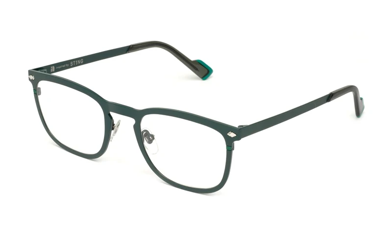 STING Men's Vst535 Sunglasses, Matt Green, 51