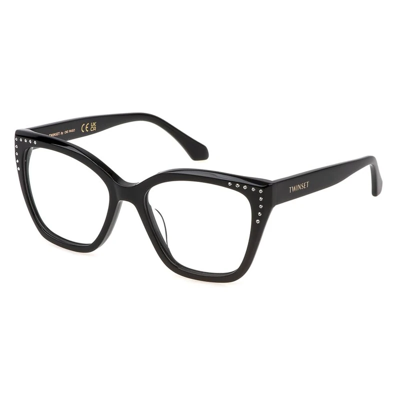 TWINSET Women's Vtw042s Sunglasses, Shiny Black, UK 26