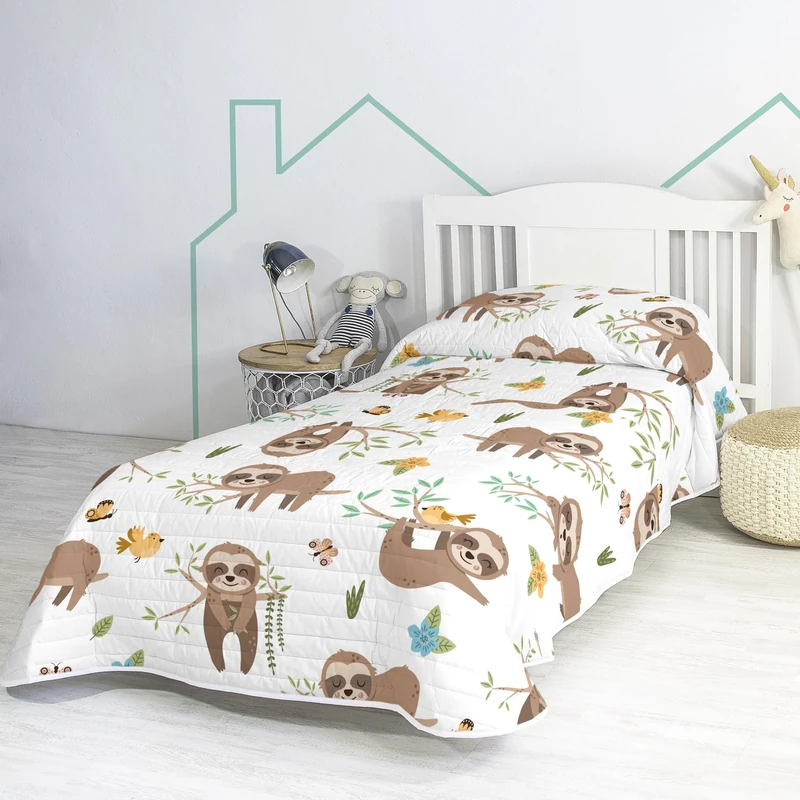 AlexandreHouse Happy Sloth Colcha 180 x 260 cm (Cama 80/90/105) - Image 1