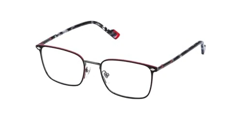 STING Men's Vst555 Sunglasses, Semi Matt Black W/Coloured Parts, 56