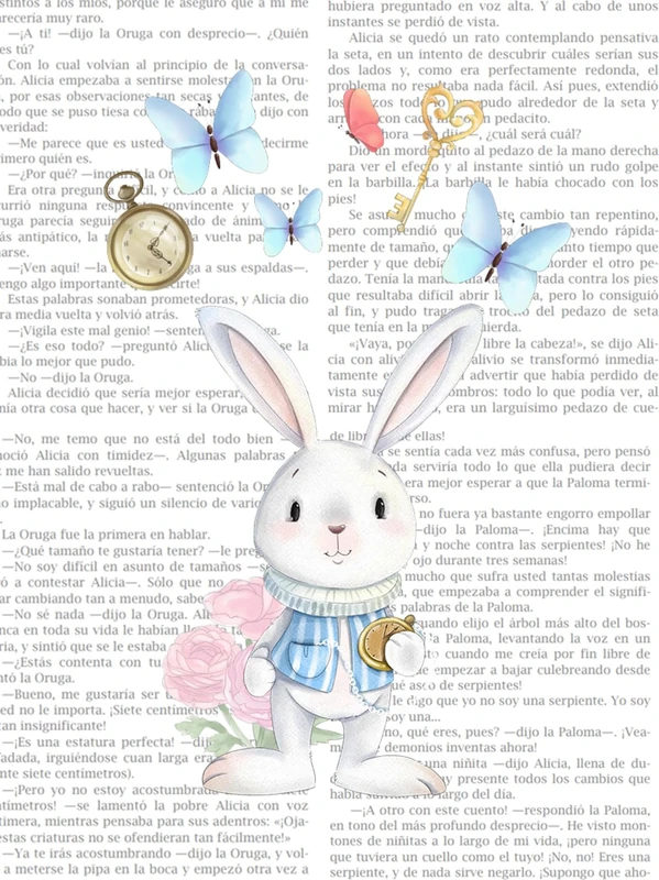 Lámina Infantil Conejo with cuento Bottom
