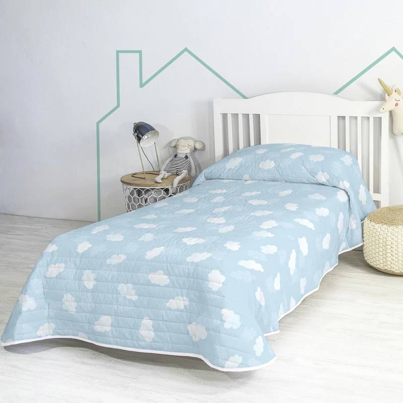 AlexandreHouse Clouds Colcha 200x260 cm (Cama 105) Blue - Image 1