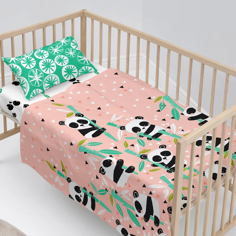 AlexandreHouse Panda Garden Juego de Sábanas 2 Pieces 120 x 180 cm (Maxicuna) - Image 1