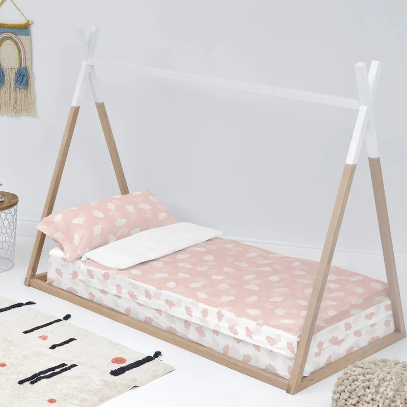 Clouds Saco nórdico 105x200 cm (Cama 105) Sin relleno Pink - Image 1