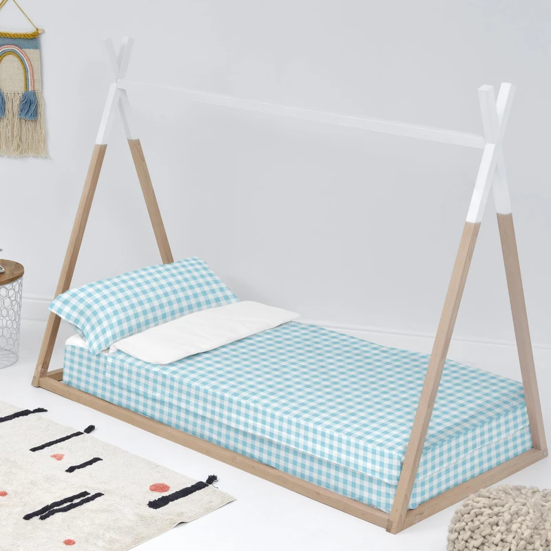 AlexandreHouse Vichy Saco Nórdico 105x200 cm (Cama 105) Sin relleno Azul - Image 1