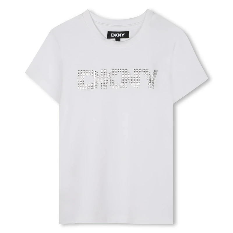 DKNY Girl's D62406 T-Shirt, White, 14 Years - Image 1