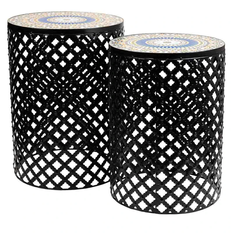 Soportes Set of 2 Mosaic Pieces Y Forja - Image 1