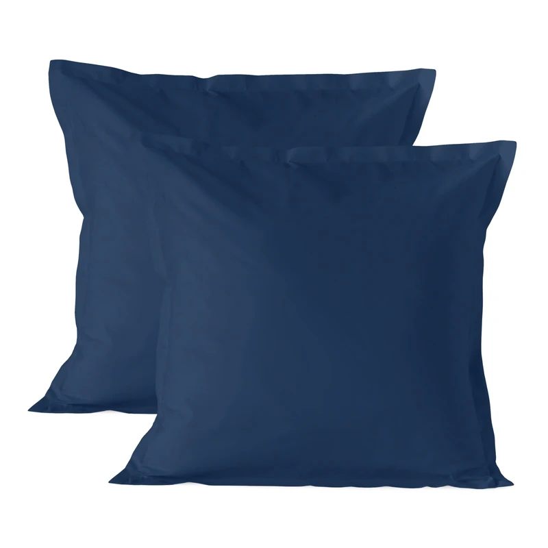 Basic Funda de almohada 60x60 cm (x2) Azul marine