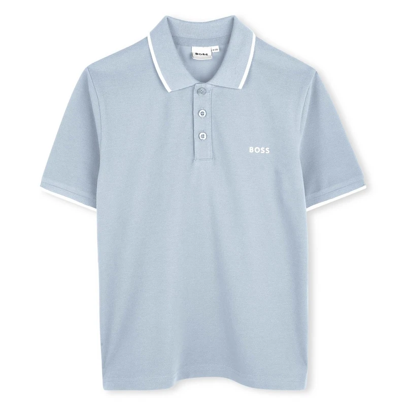 BOSS Kids Smll Logo Polo Baby Short Sleeve Pale Blue 6 Years