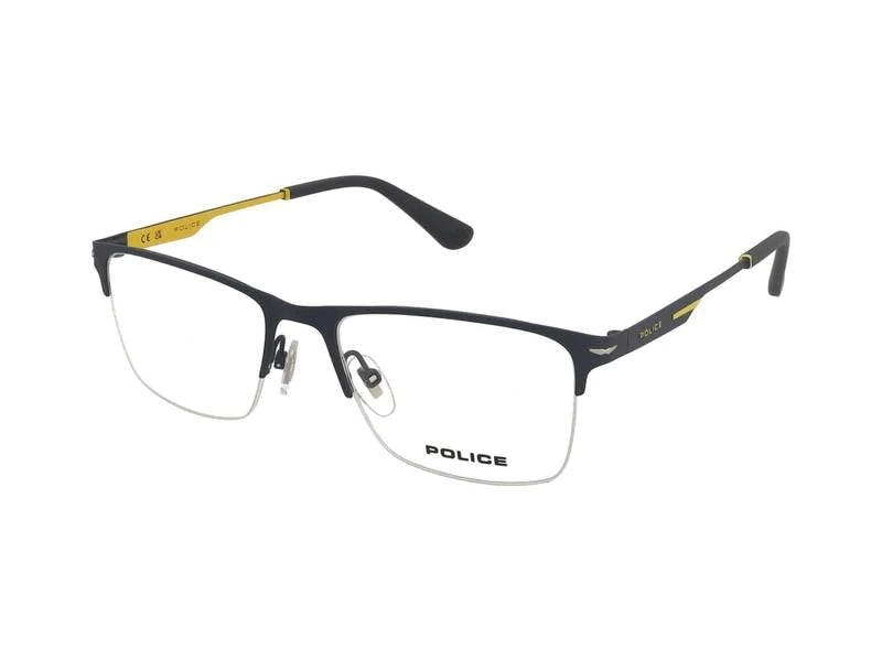 POLICE Men's Vpln18 Sunglasses, Matt Blue, 53