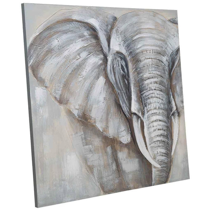 AlexandreHouse Cuadro Hand Pintado with Relieve Gris