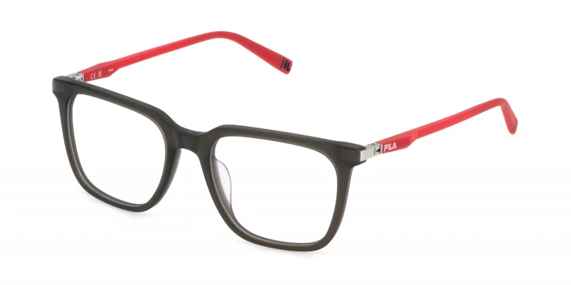 FILA Men's Vfi876 Sunglasses, Transp. Grey, 53
