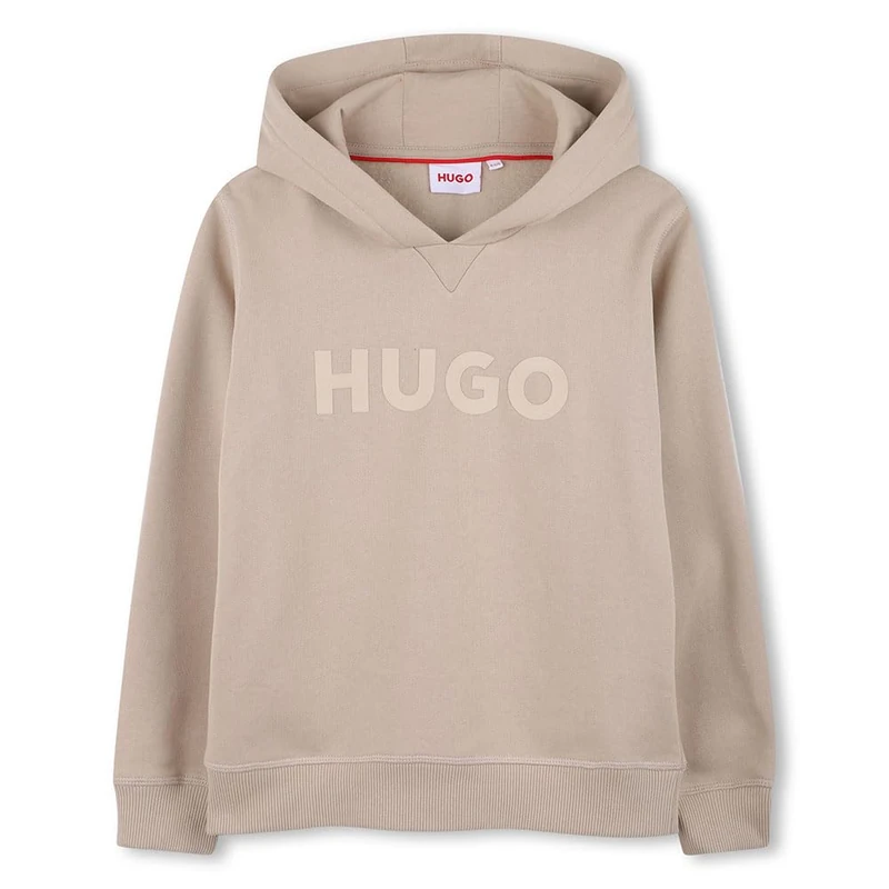 HUGO G00446 Hoodie 4 Years Beige - Image 1