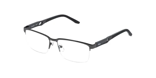 FILA Men's Vfi997 Sunglasses, Total Shiny Gun, 57