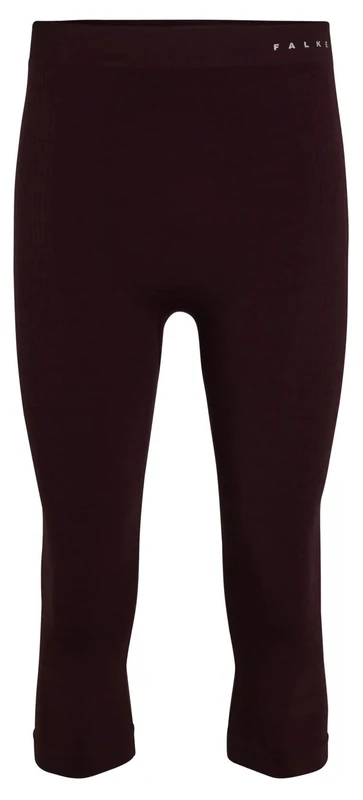 FALKE Men's Wool-Tech Protective 3/4 M Ti Wool Functional Yarn Quick Dry 1 Piece Base Layer Bottom, Red Barolo 8526, XXL