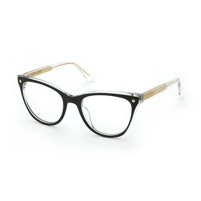 TWINSET Women's Vtw074 Sunglasses, Shiny Top Black+Crystal, UK 40