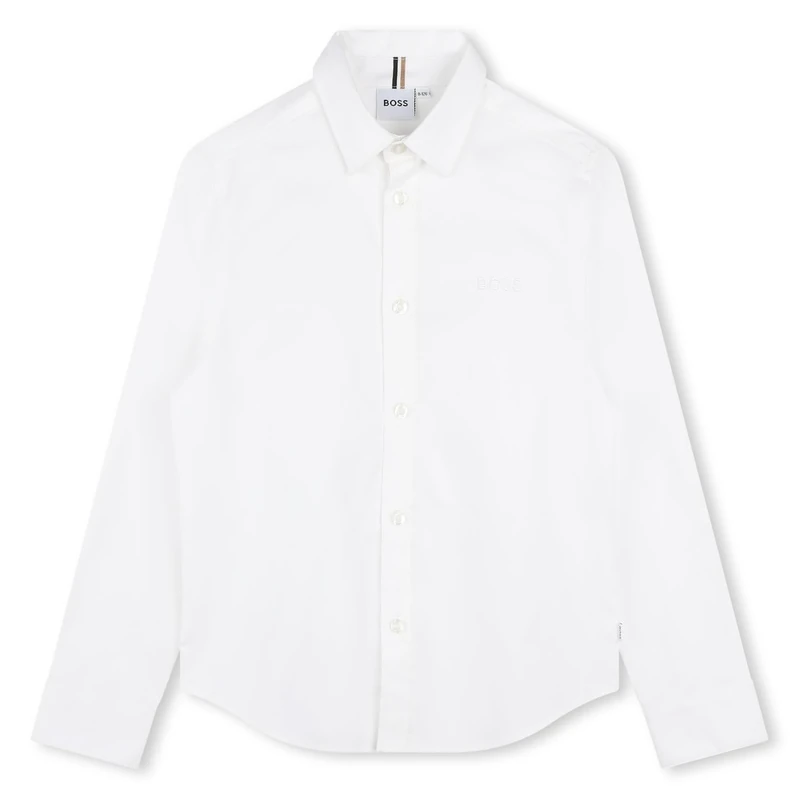 BOSS Boy's J52675 Shirt, White, 5 Years