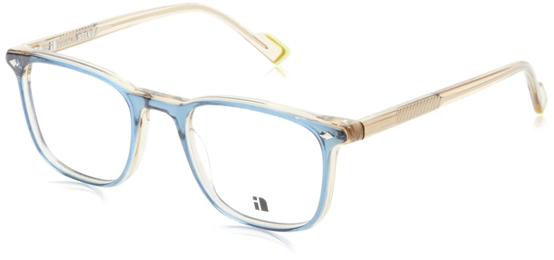 STING Men's Vst524 Sunglasses, Blue Top + Brown, 52