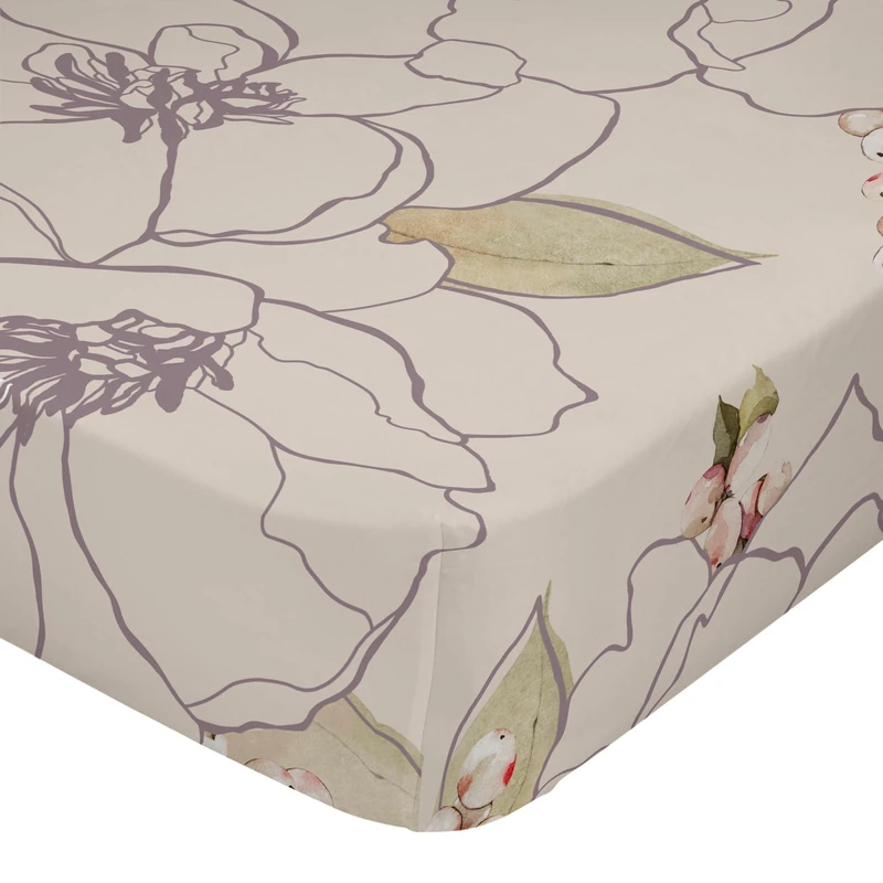 White Peonies Bajera 200x200x32 cm (Cama 200) - Image 1