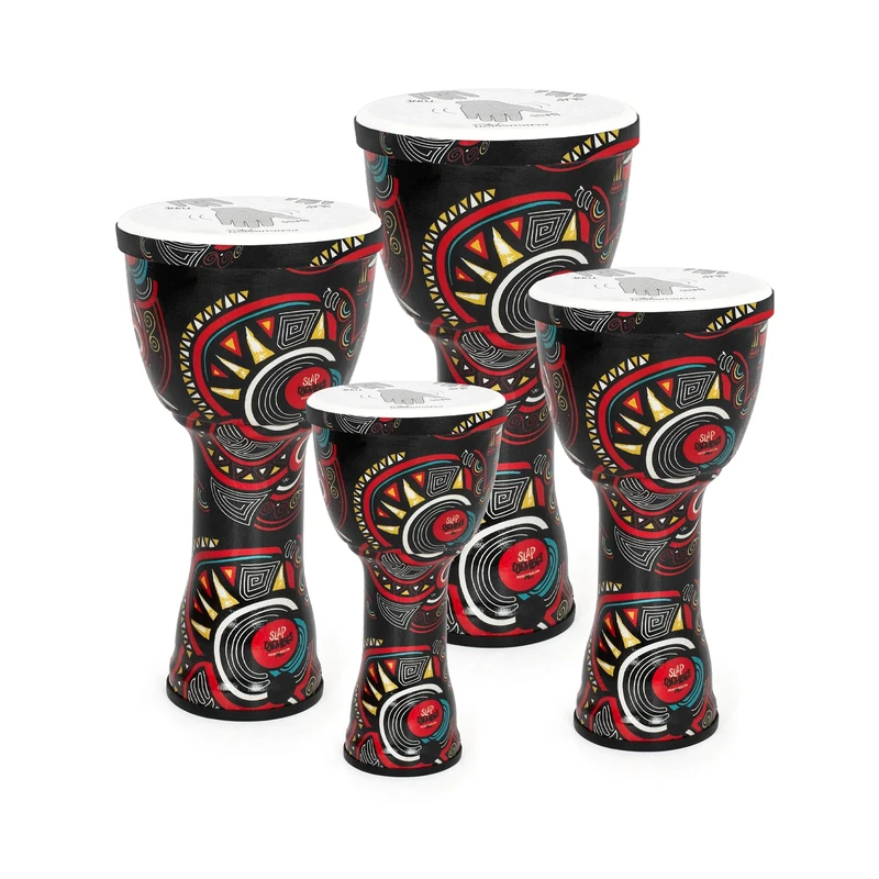 Percussion Plus Carnival Slap Djembe mixed 4 pack - pre-tuned