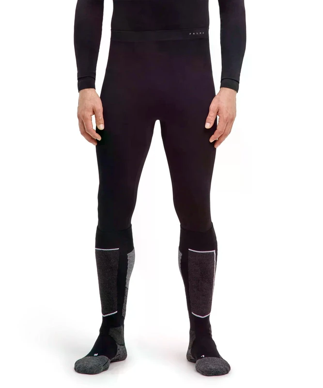 FALKE Men's Maximum Warm Long M Ti Functional Yarn Quick Dry Base Layer Bottom 1 Piece, Black 3000, XL