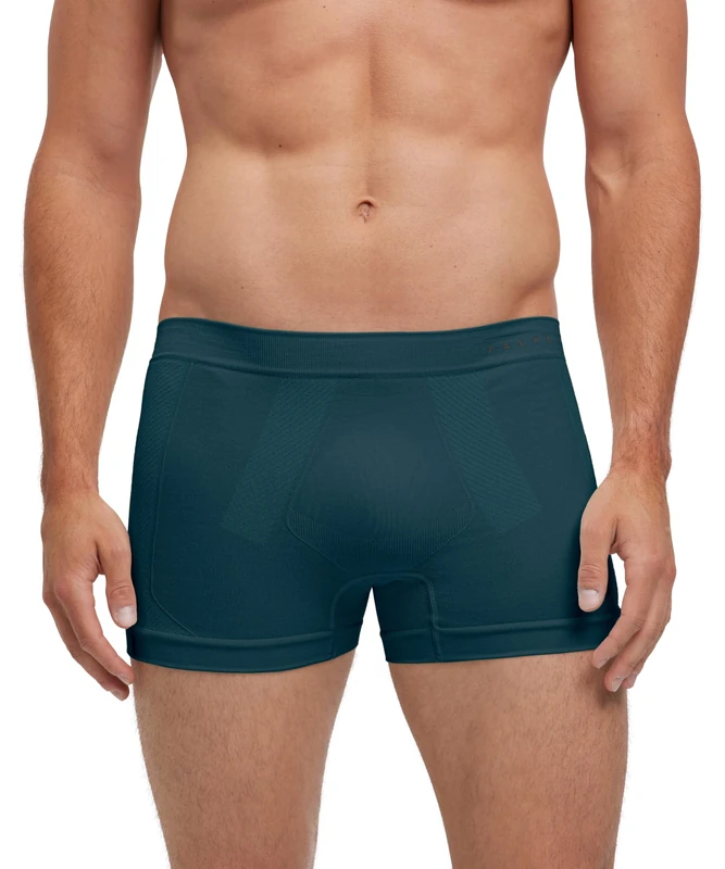 FALKE Men's Warm M Bx Functional Yarn Quick Dry Base Layer Underwear 1 Piece, Green Holly 7385, M
