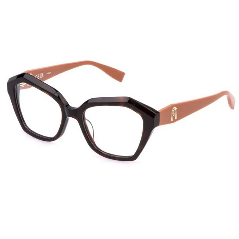 Furla Women's Vfu822 Sunglasses, Shiny Dark Havana, UK 40