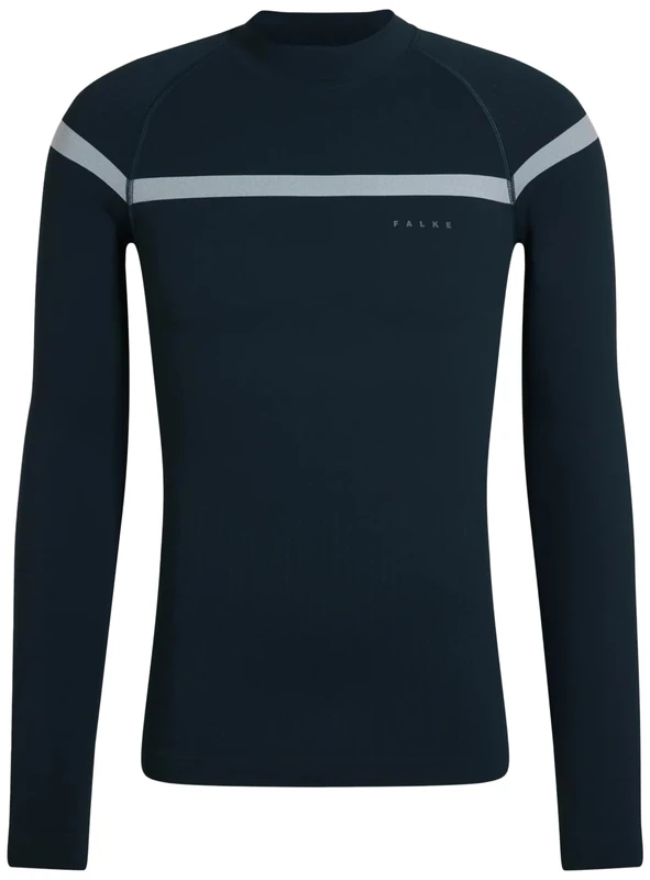 FALKE Men's Warm Turtleneck M L/s Sh Functional Yarn Quick Dry 1 Piece Base Layer Top, Green Holly 7385, S