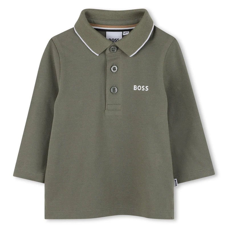 BOSS Baby Boys' J52449 Polo Shirt, Green, 3 Months