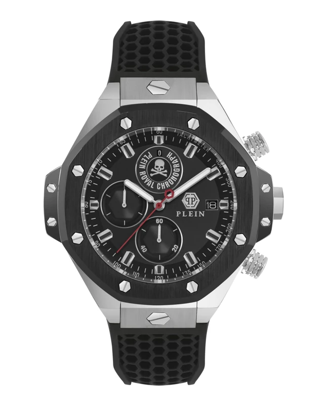 Philipp Plein Men's Chronograph Quartz Watch with Silicone Strap PWLFA0225