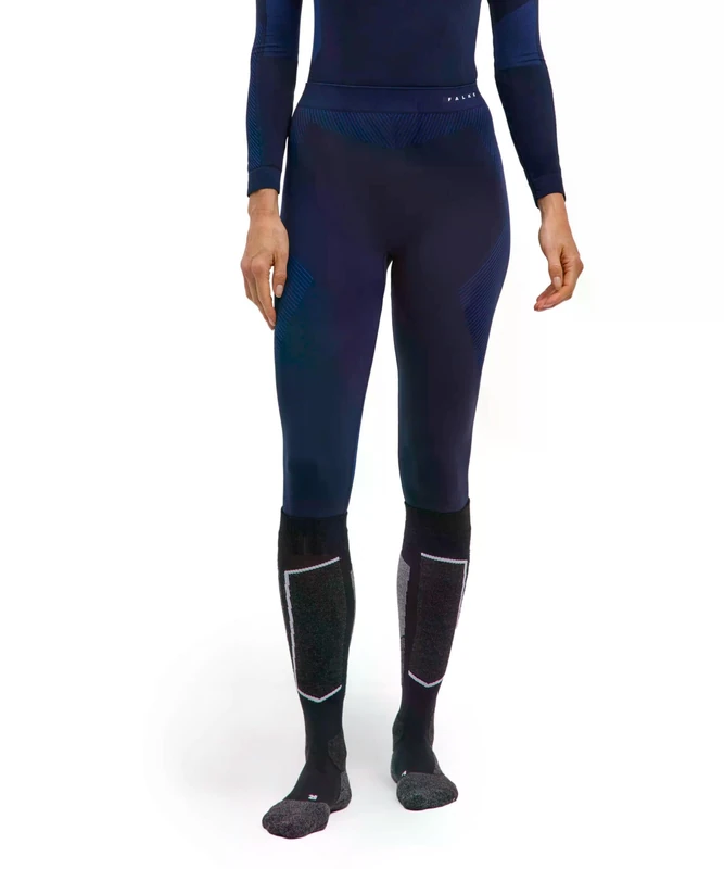 FALKE Women's Warm Long W Ti Functional Yarn Quick Dry Base Layer Bottom 1 Piece, Blue Space 6116, XS