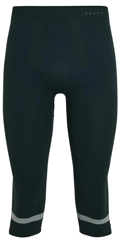 FALKE Men's Warm 3/4 M Ti Functional Yarn Quick Dry 1 Piece Base Layer Bottom, Green Holly 7385 Trend, XXL