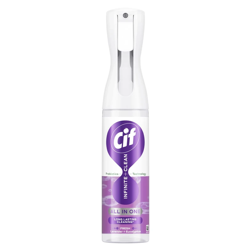 Cif Infinite Clean Lavender & Eucalyptus All in One Cleaner cleaning spray with probiotics technology for a long-lasting clean* 280 ml