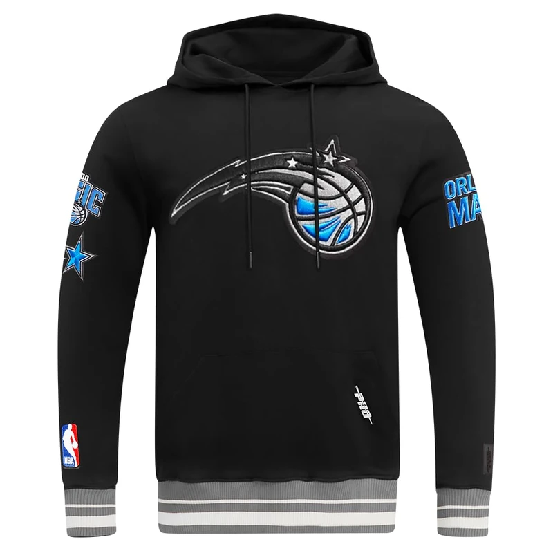 Pro Standard Mens NBA Orlando Magic Retro Classics Pull Over Hoodie Black/Gray M
