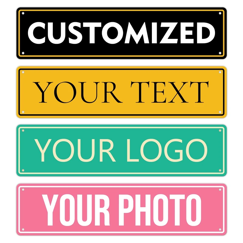 XIAYUEHUA 16x4 Aluminum Custom Sign - Rust-Proof Hazard & Parking