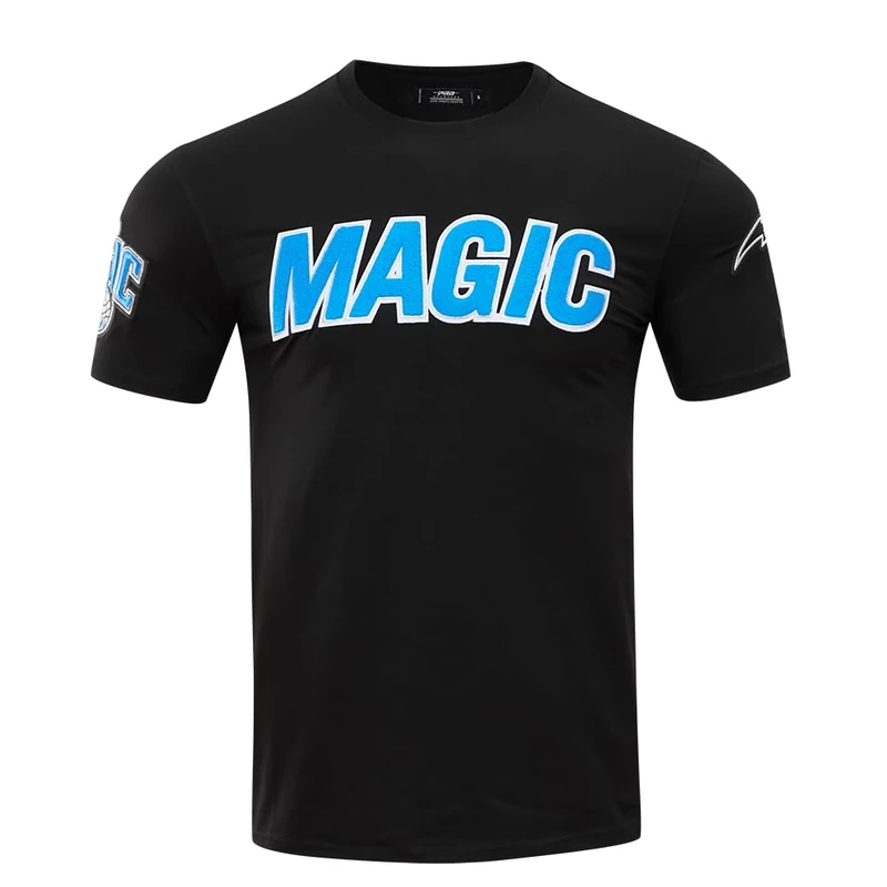 Pro Standard Mens NBA Orlando Magic Classic Chenille Short Sleeve Tee Black M