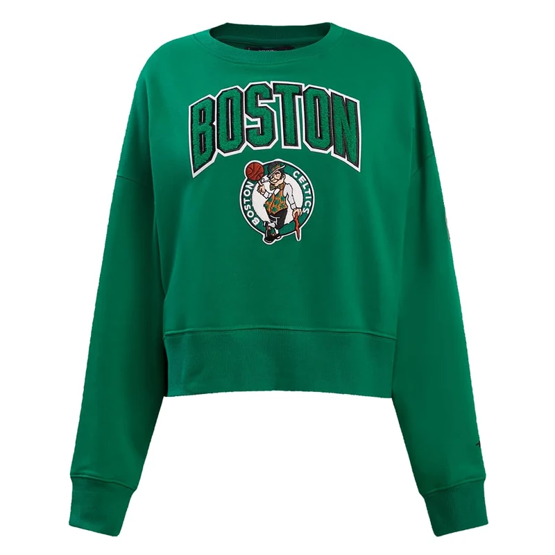 Pro Standard Womens NBA Boston Celtics Classic Chenille Crewneck Sweatshirt Kelly Green M
