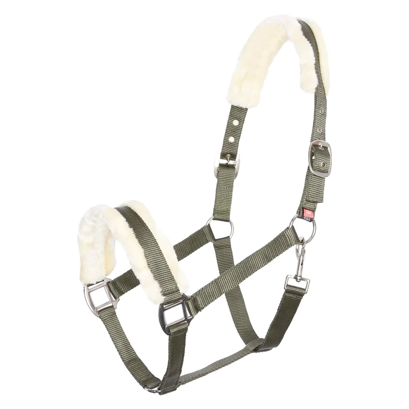 Imperial Riding Headcollar IRHClassic Fur, Olive Green, F/S