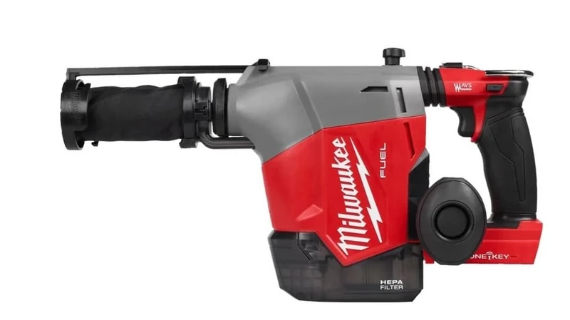 Milwaukee M18FHAFOH16-0X 18v Fuel 16mm Overhead SDS+ Hammer Drill with Integrated Dust Extractor Naked in Case