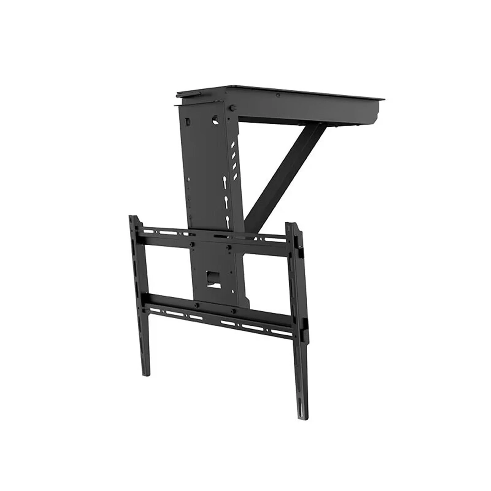 SaryEdge TV Mount Bracket Monitor - 0-85° Flip Down Electric Ceiling - Telescopic Motorized for 32-65 Inch TVs, Load Capacity 40kg/88Lbs(