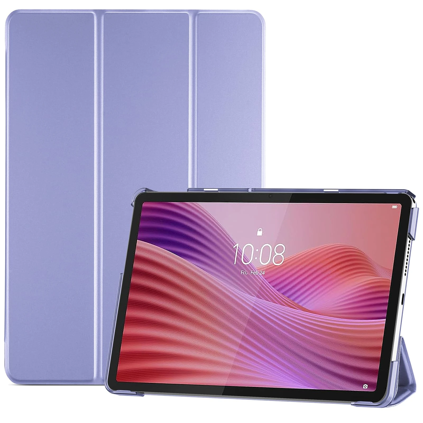 ProCase Case for Lenovo Tab 10.1 Inch 2025 TB311FU/TB311XU, Smart Cover for Lenovo Tab 10.1" 2025 Slim Stand Hard Back Shell -Lightpurple
