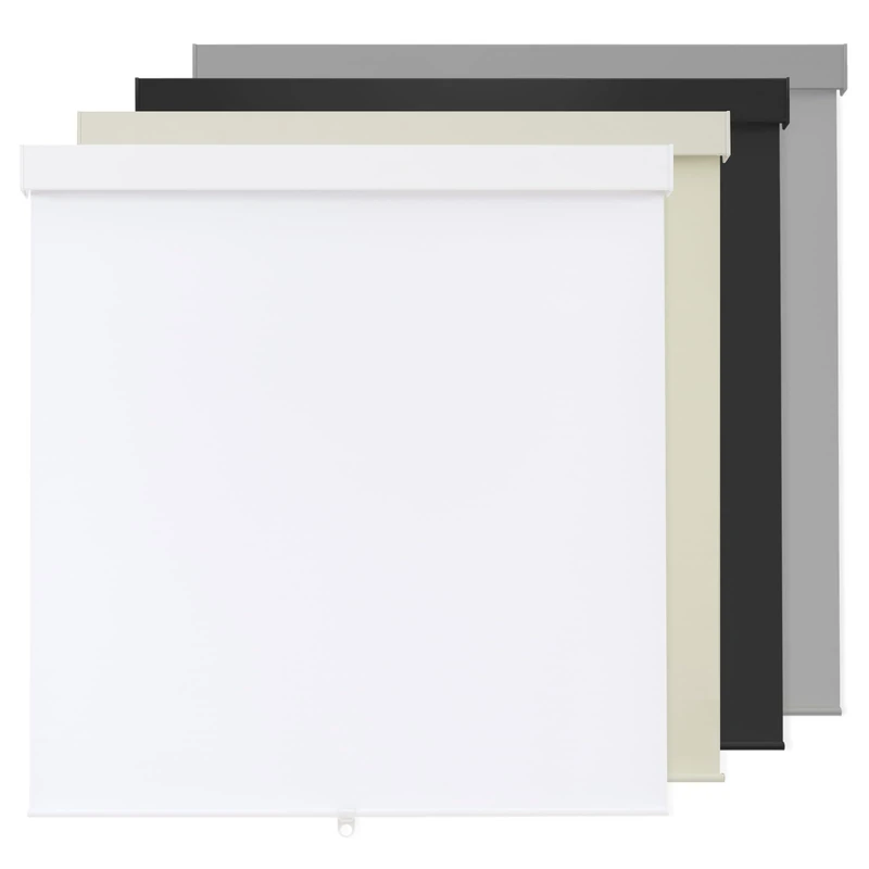 100% Blackout Roller Shades Cordless Blinds for Indoor Windows,Free-Stop Window Shades Pull Down,Thermal Insulated Fabric UV Protection,Blackout Window Guard Blinds for Home,Office,White,33" W x 72" H