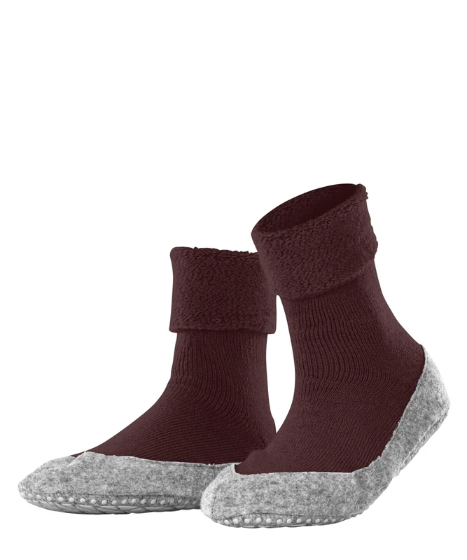 FALKE Women's Cosyshoe Slipper Socks Anti-Slip Nubs Printed On Felt Sole Improved Grip Thick Comfortable Warm Full Inner Plush Breathable Climate-Regulating Odour-Neutralising Wool 1 Pair