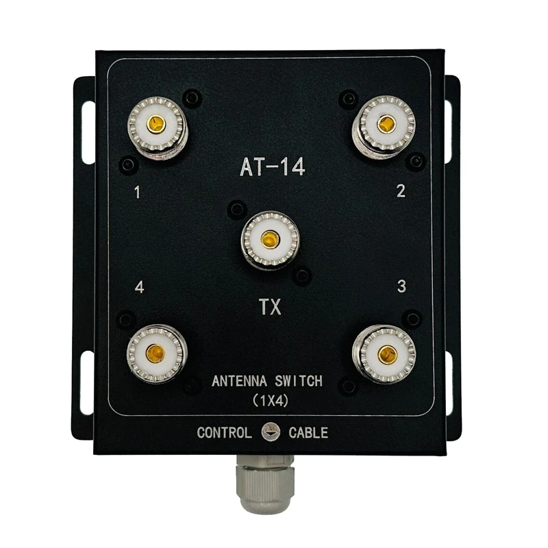 AT-14 Heavy-Duty 4-Way Coaxial Remote Antenna Switch Kit - 500W PEP, 1.8MHz-60MHz, SO-239 Connectors
